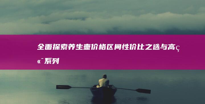 全面探索养生壶价格区间：性价比之选与高端系列详解